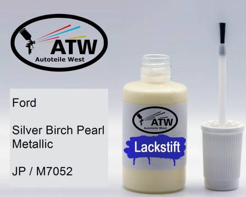 Ford, Silver Birch Pearl Metallic, JP / M7052: 20ml Lackstift, von ATW Autoteile West.